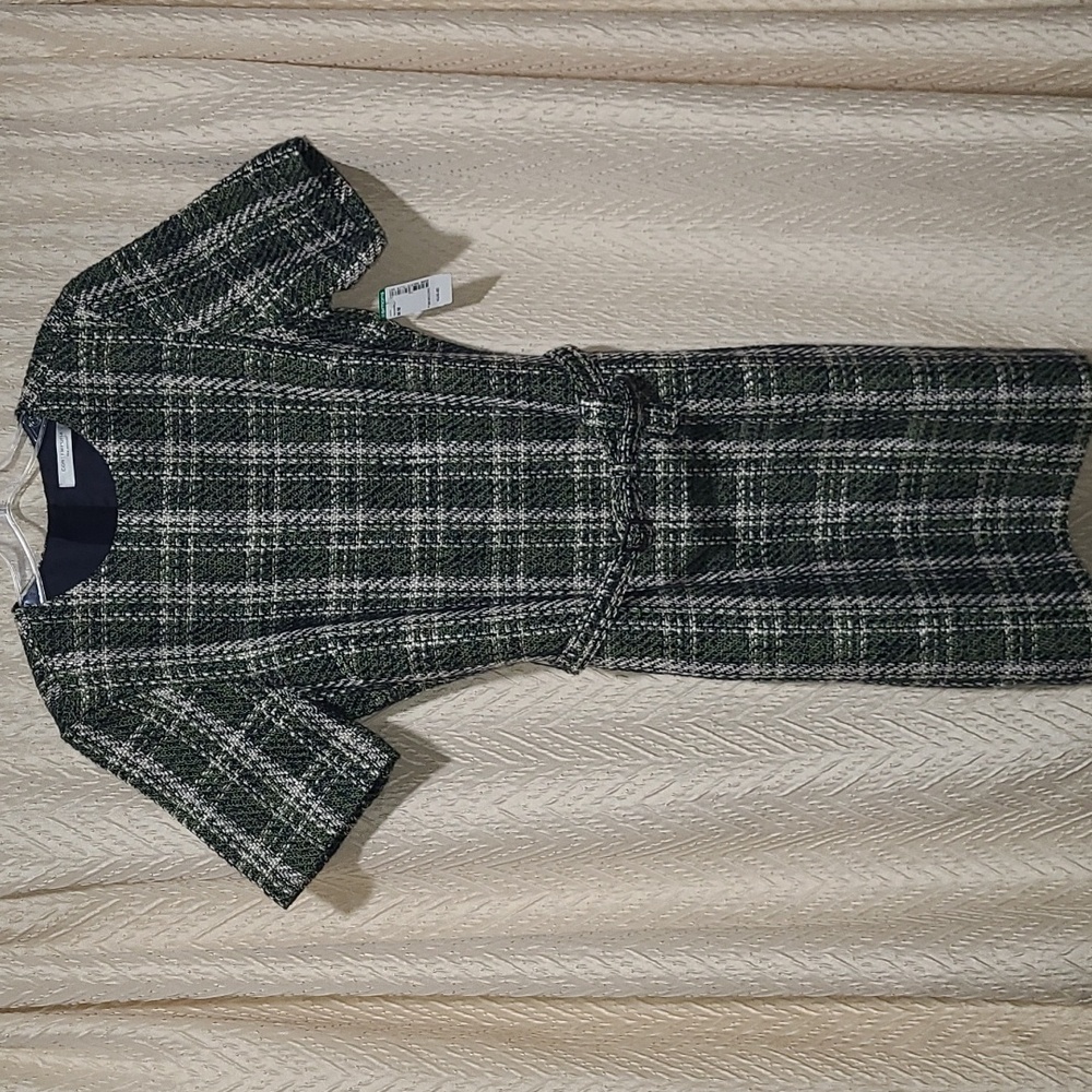 Contemporaine by Simon's tweed texture dress